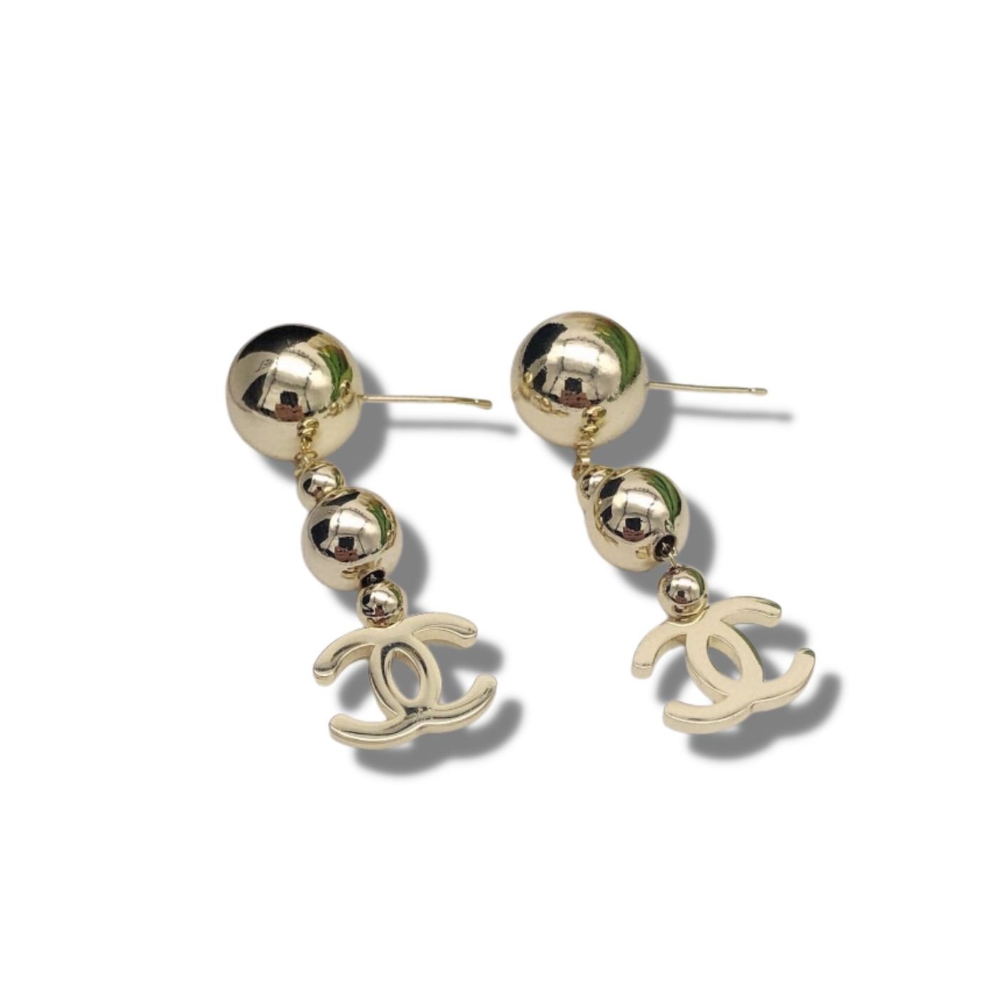 Chanel-CC-Ball-Earrings.jpg Chanel CC Ball Earrings