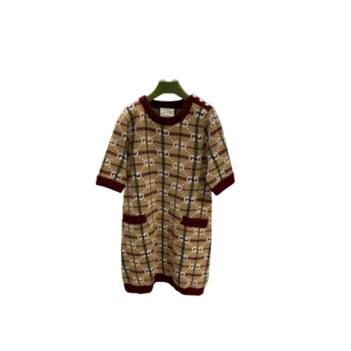 Gold-Toned-Vintage-Button-Dress-Brown-9.jpg Gold Toned Vintage Button Dress Brown 9