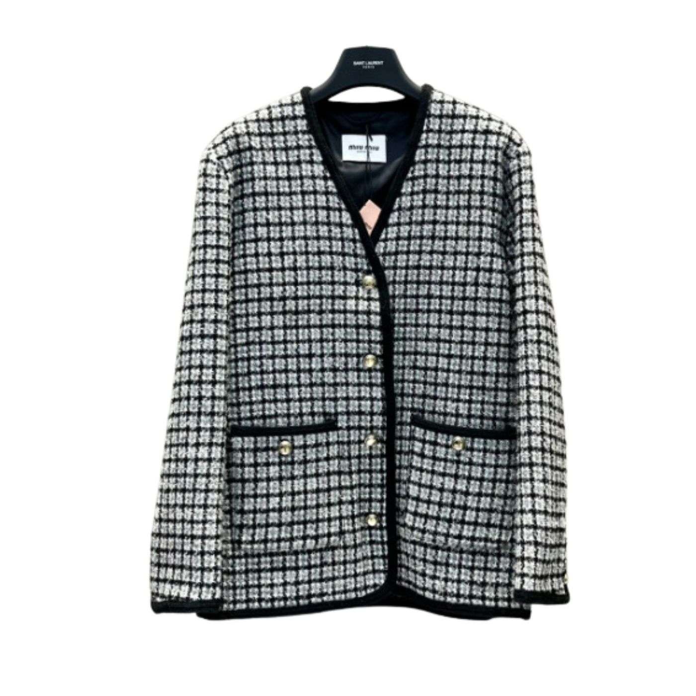 Large-V-Neck-Tweed-Plaid-Suit-Jacket.jpg Large V Neck Tweed Plaid Suit Jacket