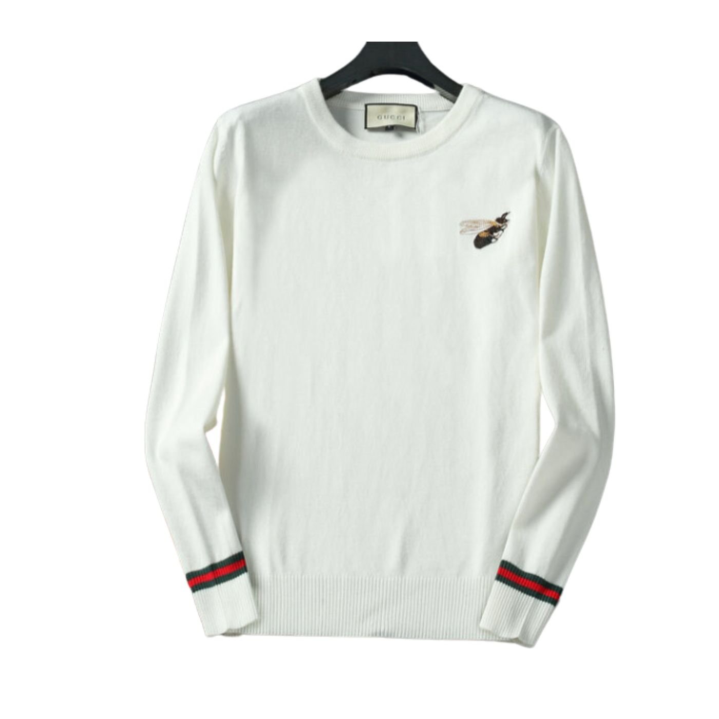 Wool-Jacquard-Bee-Logo-Jumper-1-1.jpg Wool Jacquard Bee Logo Jumper 1 1