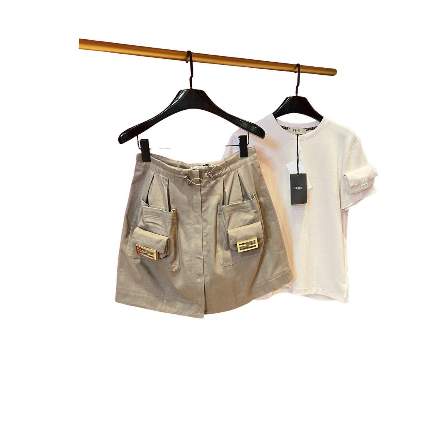 Fendi-Jersey-T-Shirt-And-Shorts.jpg Fendi Jersey T Shirt And Shorts
