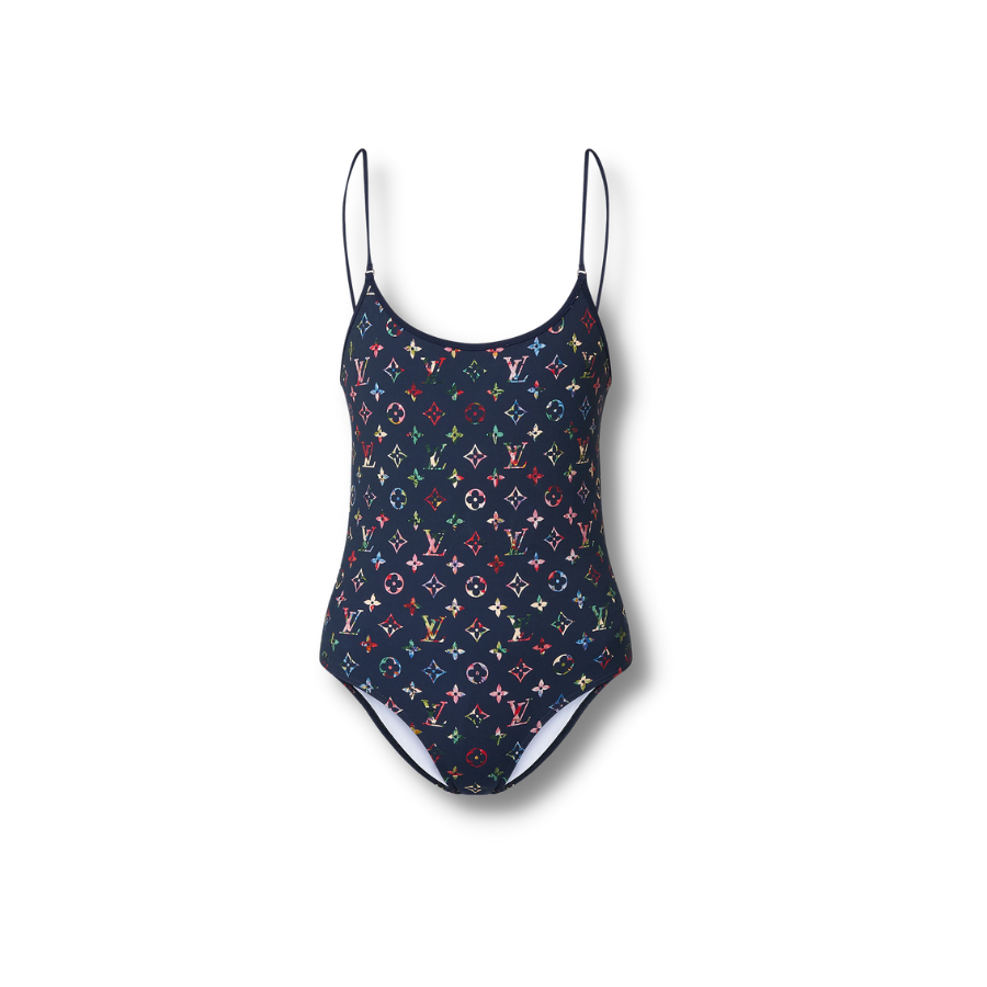 Vintage-Flower-Monogram-One-Piece-Swimsuit.png Vintage Flower Monogram One Piece Swimsuit