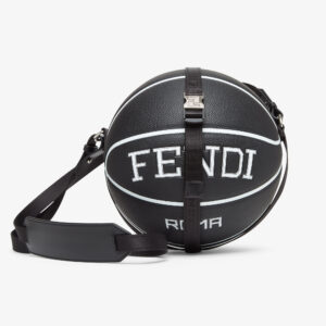 FENDI 上市男士「Basketball」篮球胶囊系列包袋:篮球,纯黑粒面皮革 3 08