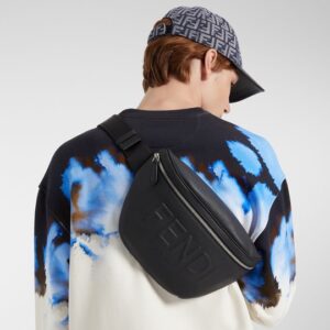 FENDI 上市男士「Basketball」篮球胶囊系列包袋:篮球,纯黑粒面皮革 4 09