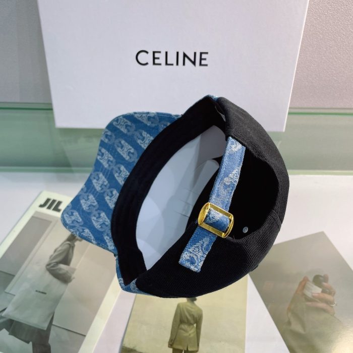 Celine 黑色棉质棒球帽