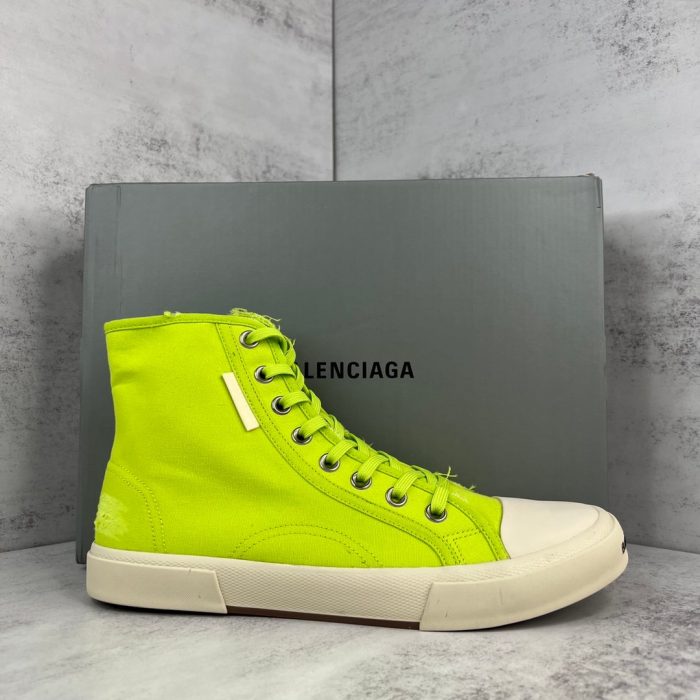 复刻巴黎世家（Balenciaga） Paris 男士黄色高帮运动鞋