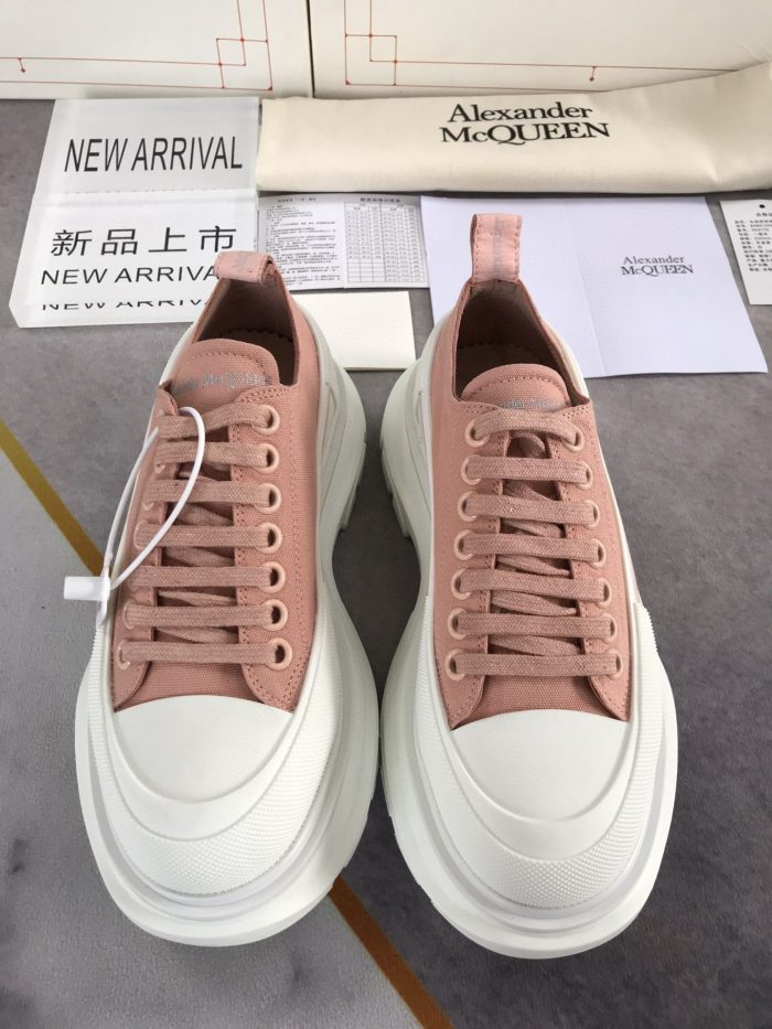 复刻Alexander McQueen 女式 Tread Slick 系带棉质棕色