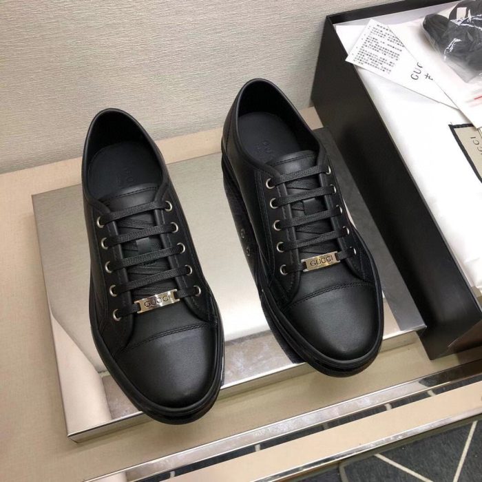 Gucci 男士 Miro Soft Nero 低帮运动鞋黑色 312615