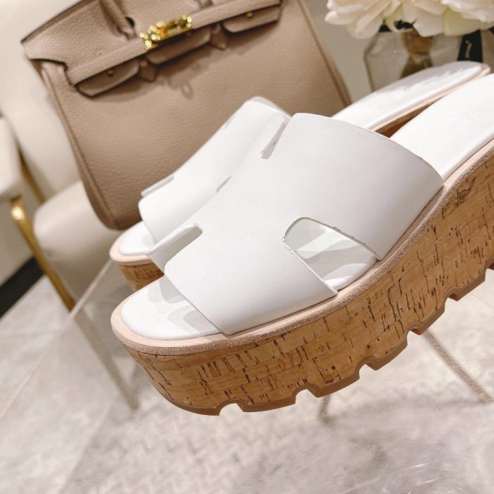 Hermes Eze 30 女式凉鞋白色，女鞋 H221026Z 90380