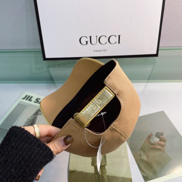 Gucci GG 帆布棒球帽 棕色