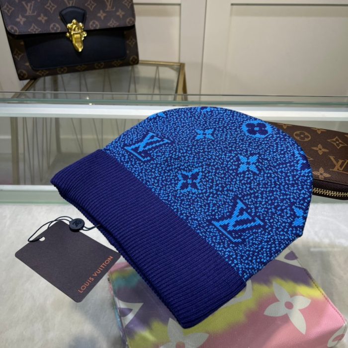 Louis Vuitton 蓝色 LV 头饰无檐小便帽