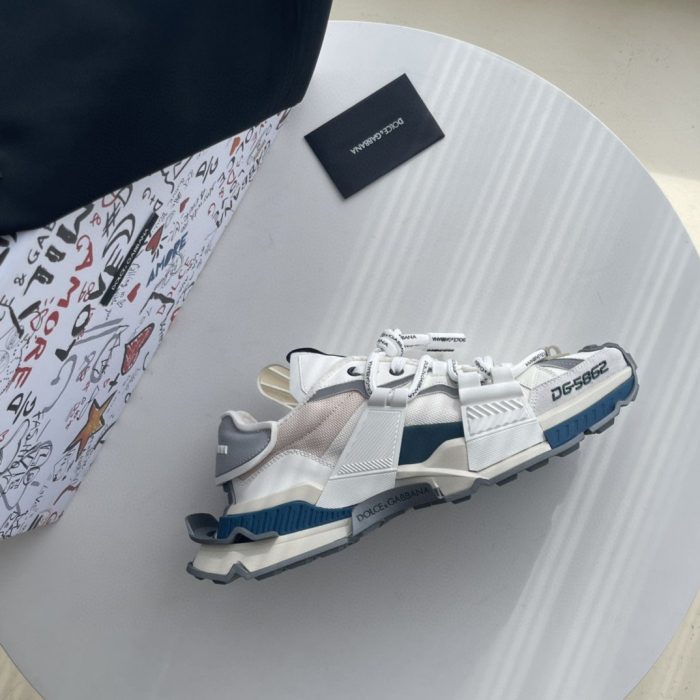 杜嘉班纳Gabbana 男士混合材质太空运动鞋白色 DG Shoes