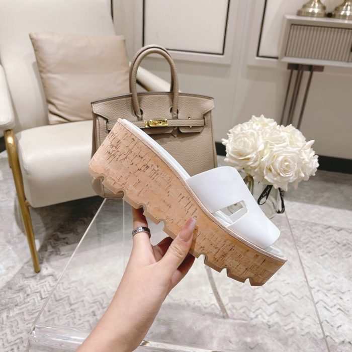 Hermes Eze 30 女式凉鞋白色，女鞋 H221026Z 90380