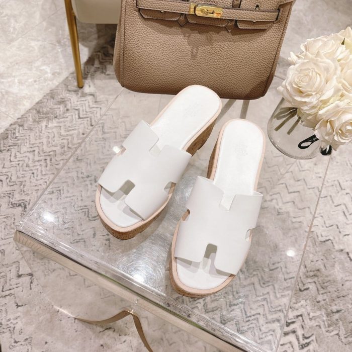 Hermes Eze 30 女式凉鞋白色，女鞋 H221026Z 90380
