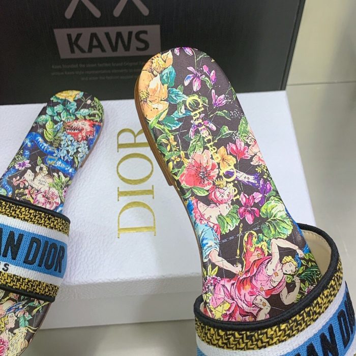 Christian Dior 女式 Dway Slide 蓝色多色 CD KCQ209CSE_S26X