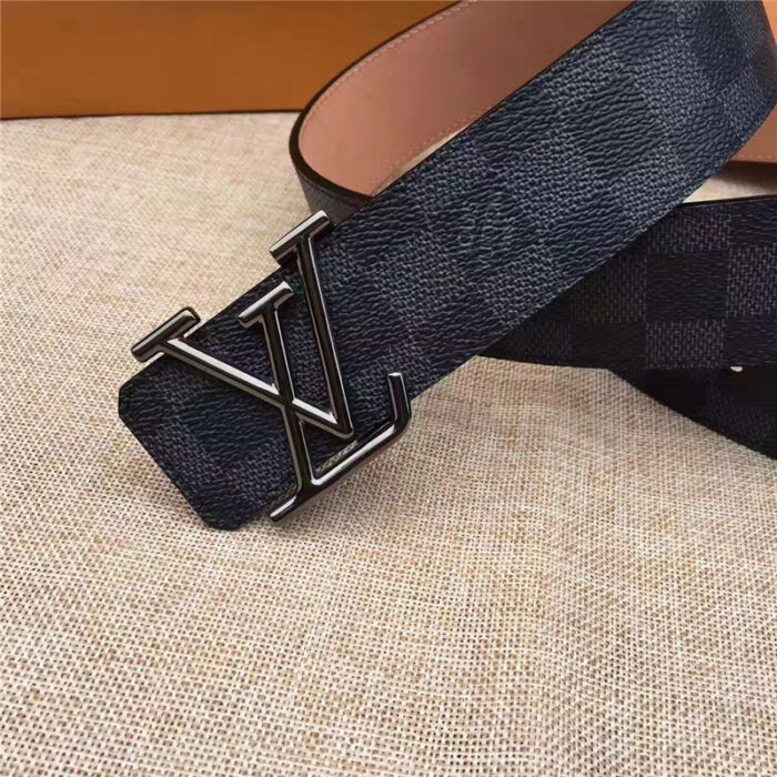高仿LV腰带 海外原单货 手工缝线 枪色扣