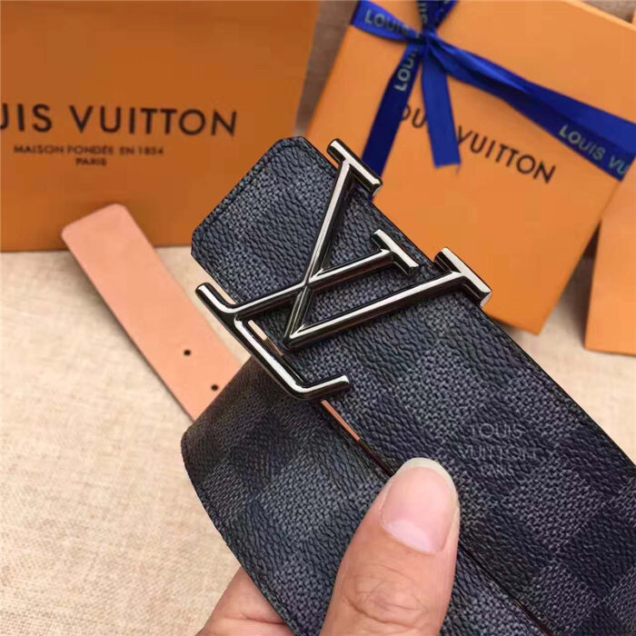 高仿LV腰带 海外原单货 手工缝线 枪色扣