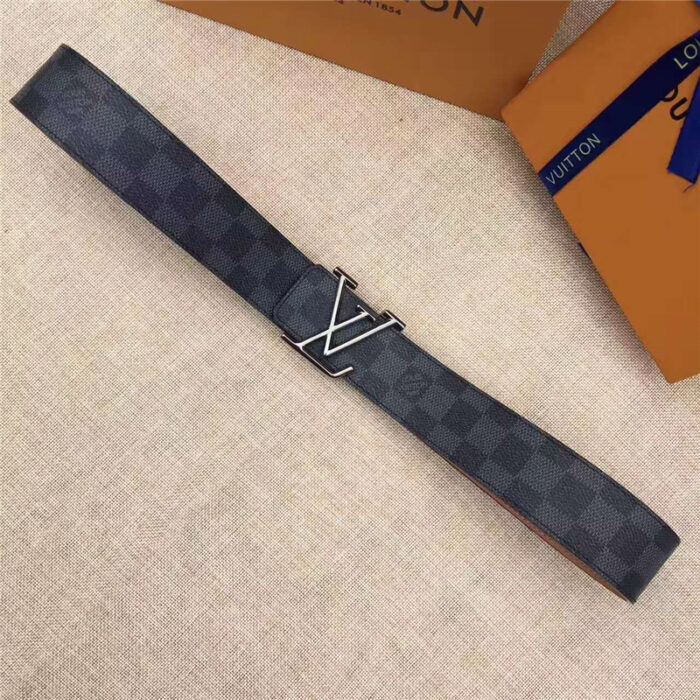 高仿LV腰带 海外原单货 手工缝线 枪色扣
