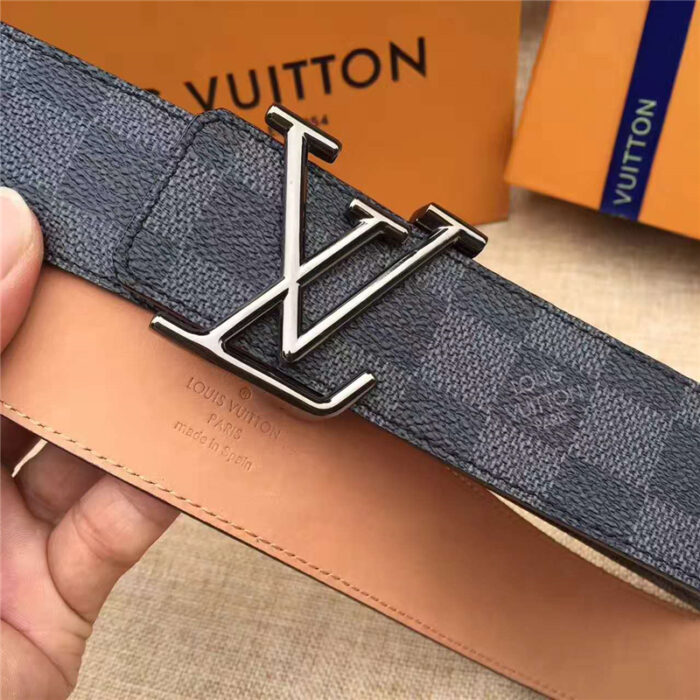 高仿LV腰带 海外原单货 手工缝线 枪色扣