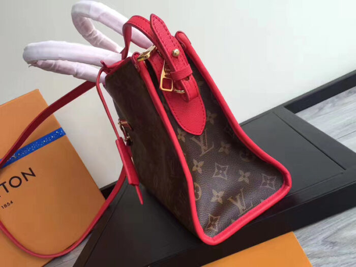 高仿LV2017新款老花拼色女包 LV手提包