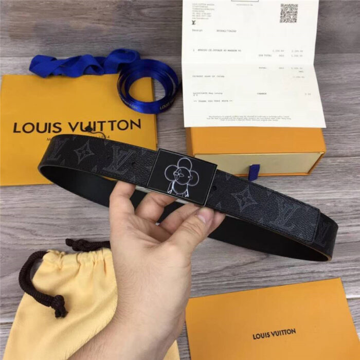 高仿LV皮带 原单品质 专柜新包装 进口牛皮 手工缝线 吉祥物