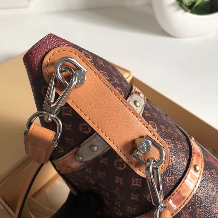 高仿LV2018秋冬系列女包 Monogram涂层帆布漆绘装饰