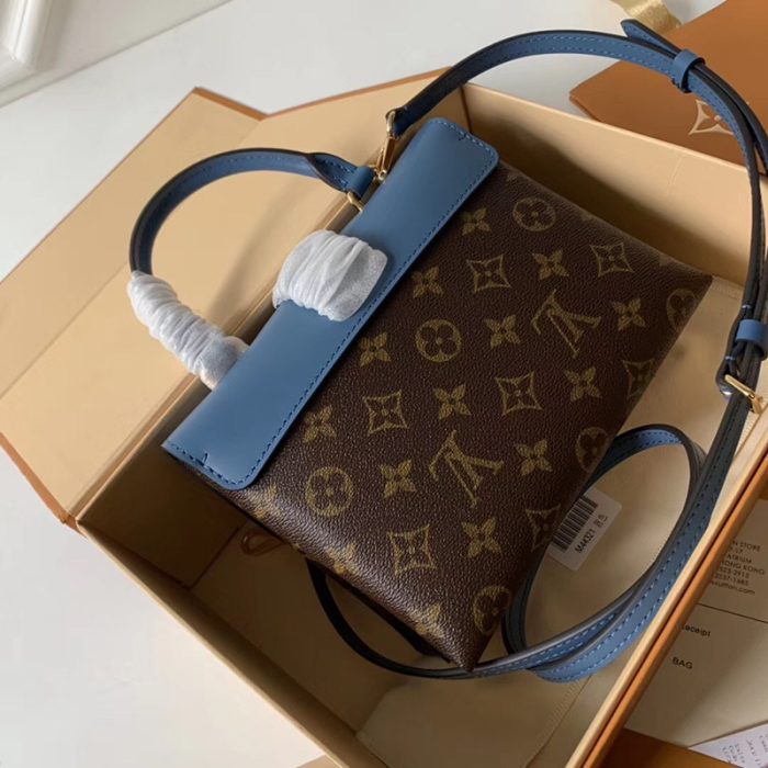 高仿LV女包 LV挂锁包 LV手提包 LV单肩包 牛仔蓝