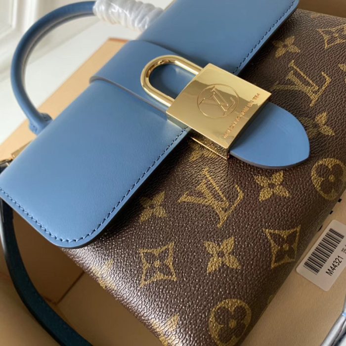 高仿LV女包 LV挂锁包 LV手提包 LV单肩包 牛仔蓝
