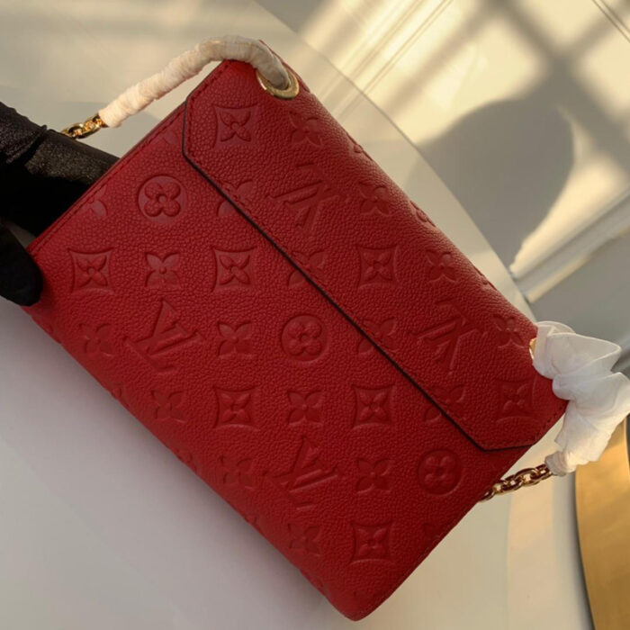 高仿LV VAVIN BB 手袋 E皮革女包 红色