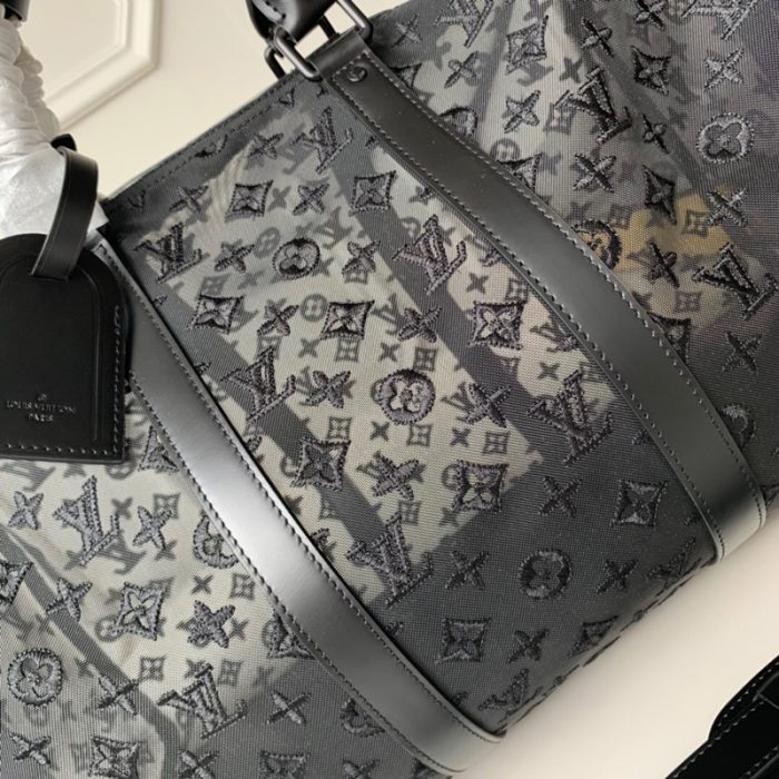 高仿LV Keepall 50 旅行袋 黑色