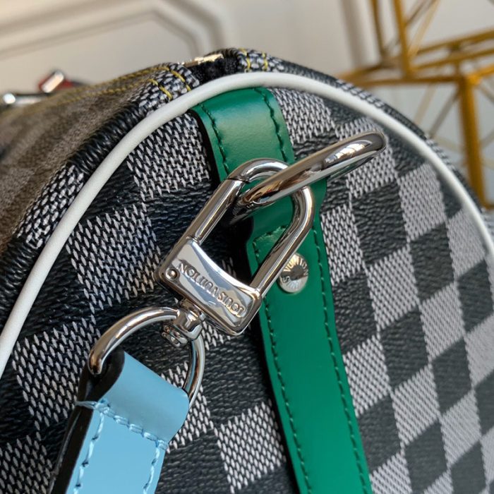 高仿LV SPEEDY BANDOULIERE 30 手袋 LVDa帆布枕头包