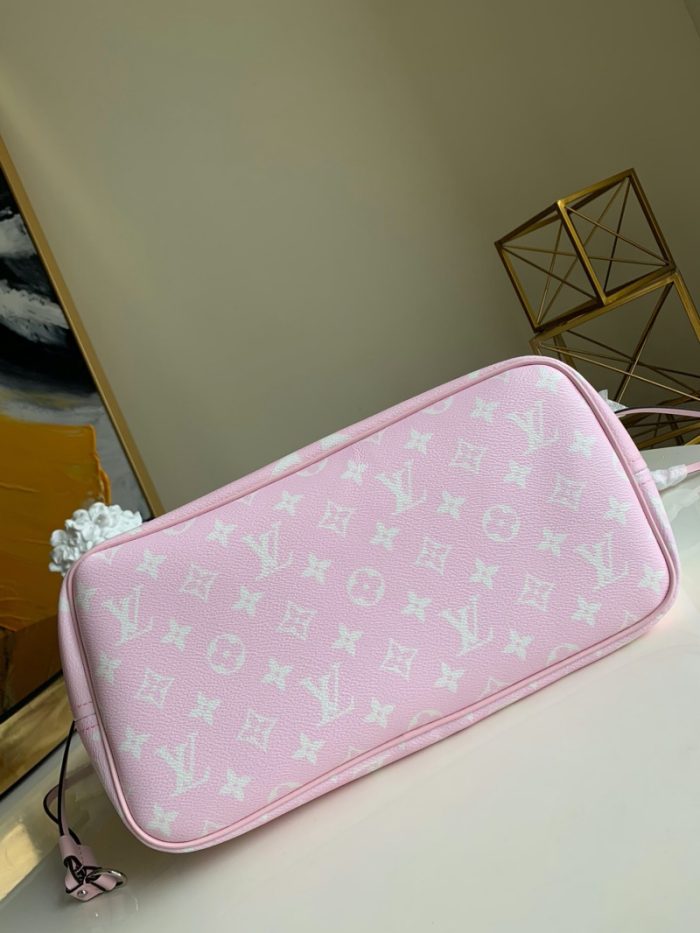 高仿LV NEVERFULL 中号手袋 2020新款日本绞染工艺女包 粉色