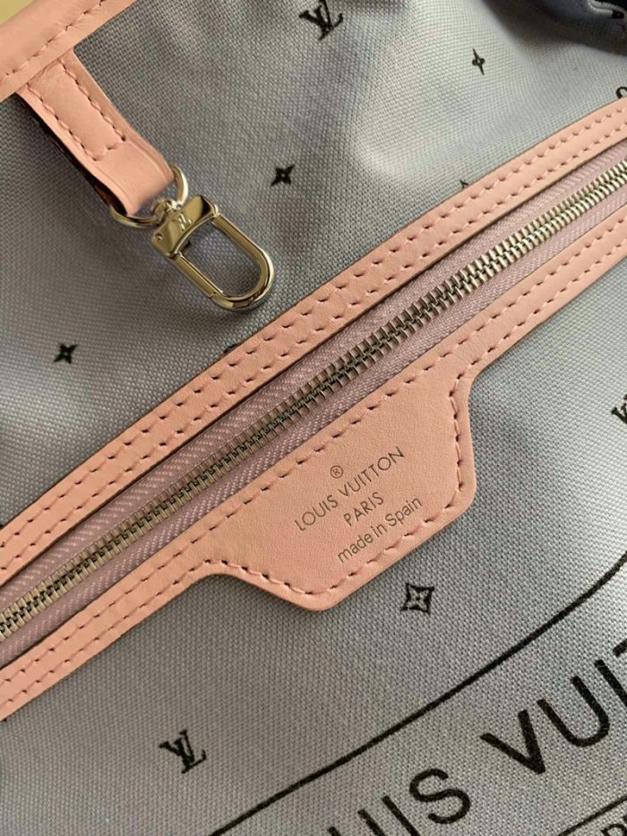 高仿LV NEVERFULL 中号手袋 2020新款日本绞染工艺女包 粉色