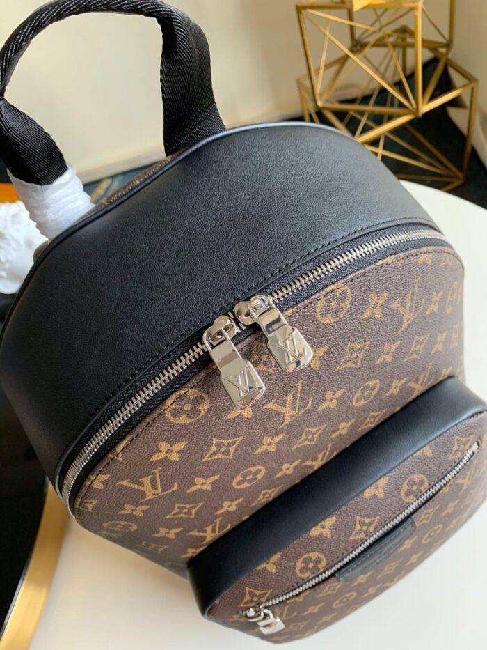 高仿LV JOSH 双肩包 Macassar涂层帆布背包