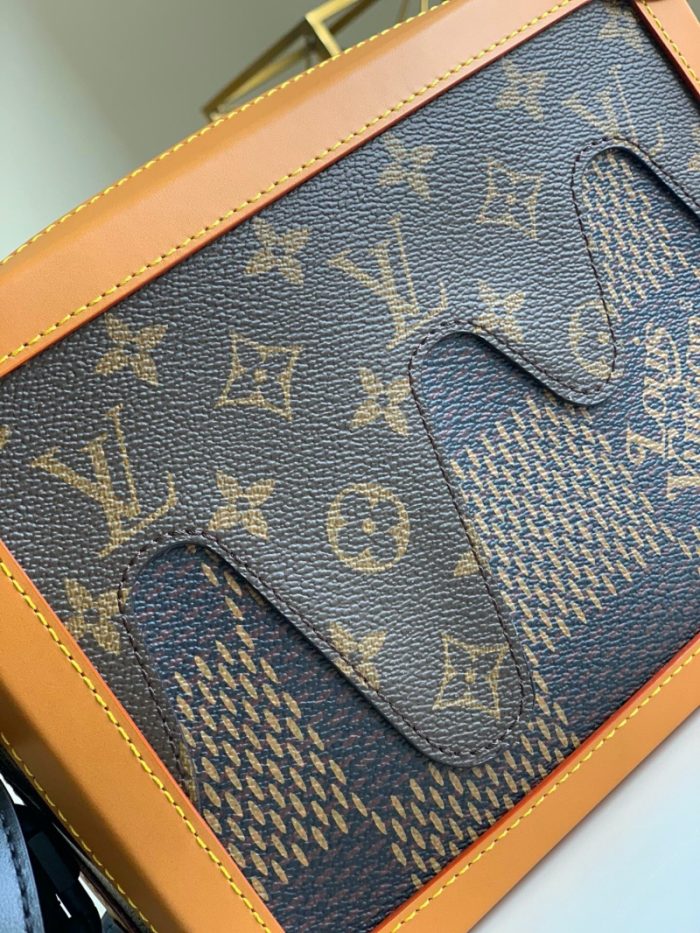 高仿LV SOFT TRUNK 链条包 Nigo联名LV盒子包