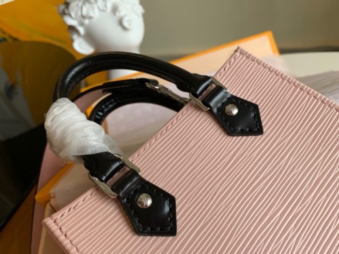 高仿LV PETIT SAC PLAT 手袋 Epi 皮革托特包 粉色