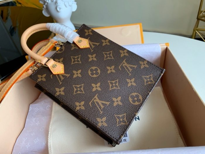 高仿LV PETIT SAC PLAT 手袋 帆布托特包女包