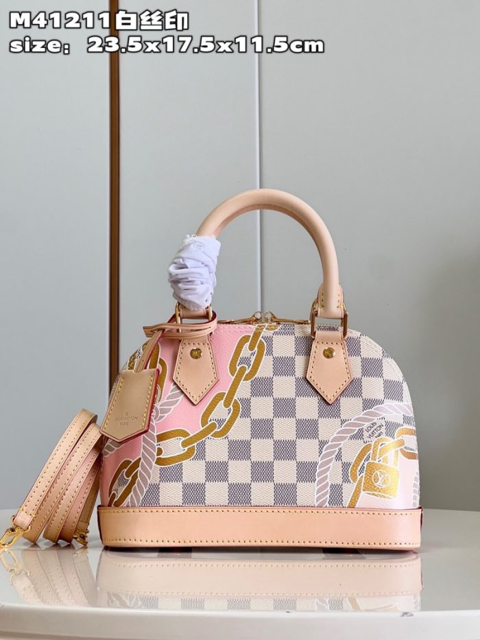 高仿LV Nautical 系列 ALBB 手袋 LV航海印花贝壳包