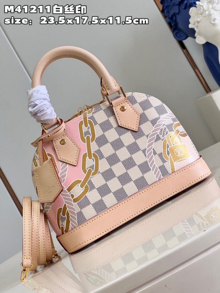 高仿LV Nautical 系列 ALBB 手袋 LV航海印花贝壳包