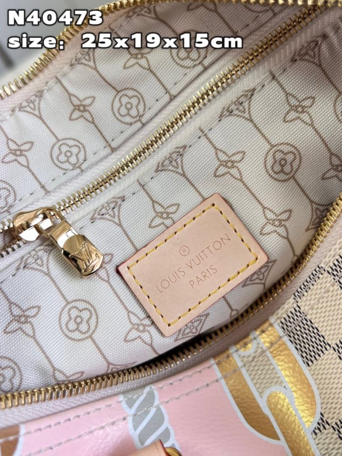 高仿LV Nautical 系列 SPEEDY BANDOULIERE 25 手袋 LV航海印花枕头包