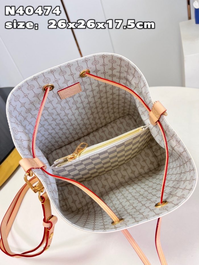 高仿LV Nautical 系列 NEONOE 中号手袋 LV航海印花水桶包
