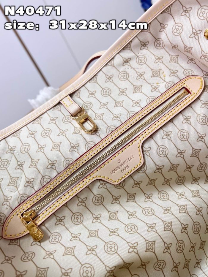 高仿LV Nautical 系列 NEVERFULL 中号手袋 LV航海印花购物袋