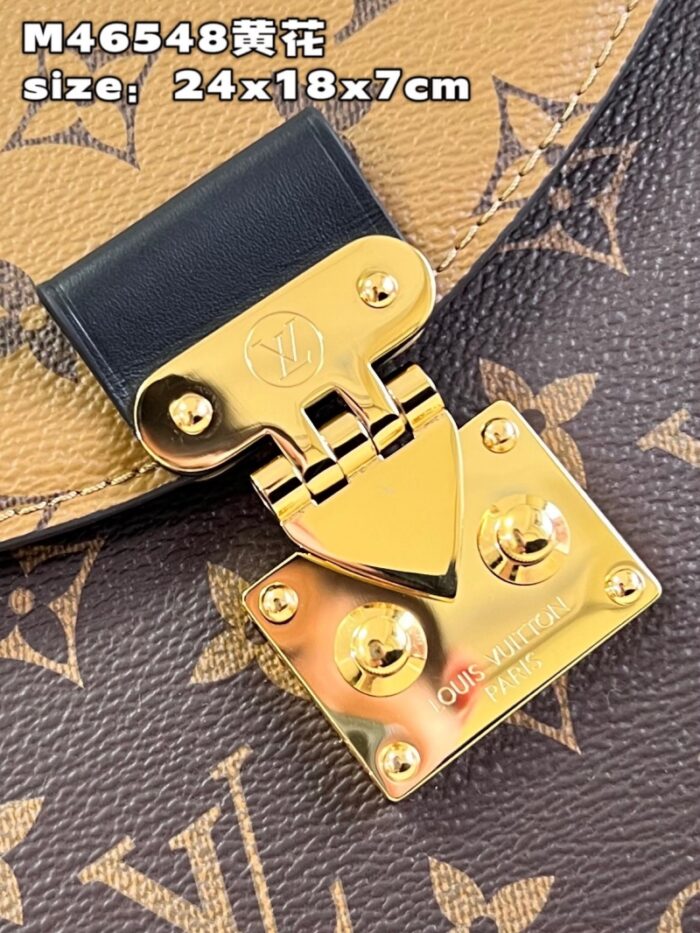 高仿LV Tilsitt 手袋 翻盖S-lock 锁扣拼色扇形包