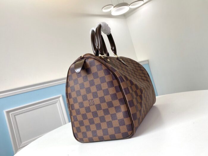 高仿LV Speedy 35 手袋（无肩带）DaEbene 涂层帆布 LV枕头包