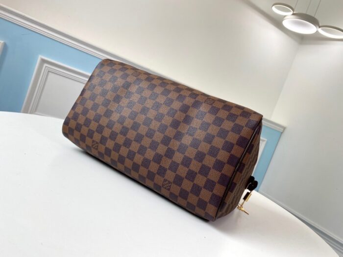 高仿LV Speedy 35 手袋（无肩带）DaEbene 涂层帆布 LV枕头包