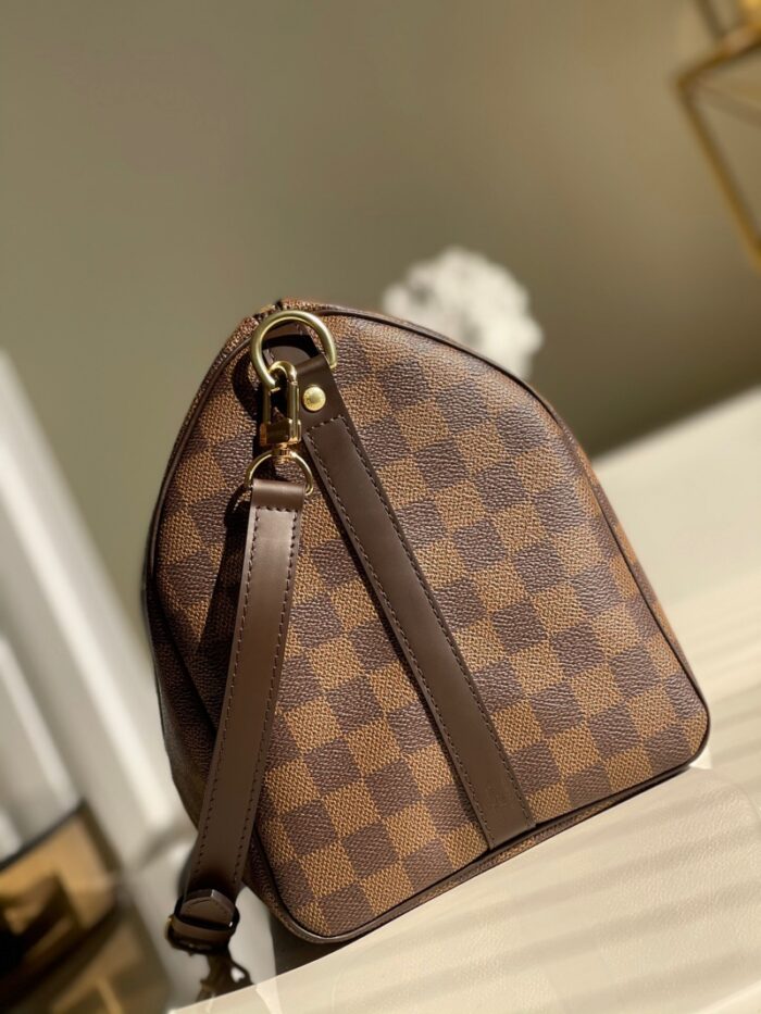 高仿LV Speedy 25 手袋（配肩带）DaEbene 涂层帆布枕头包