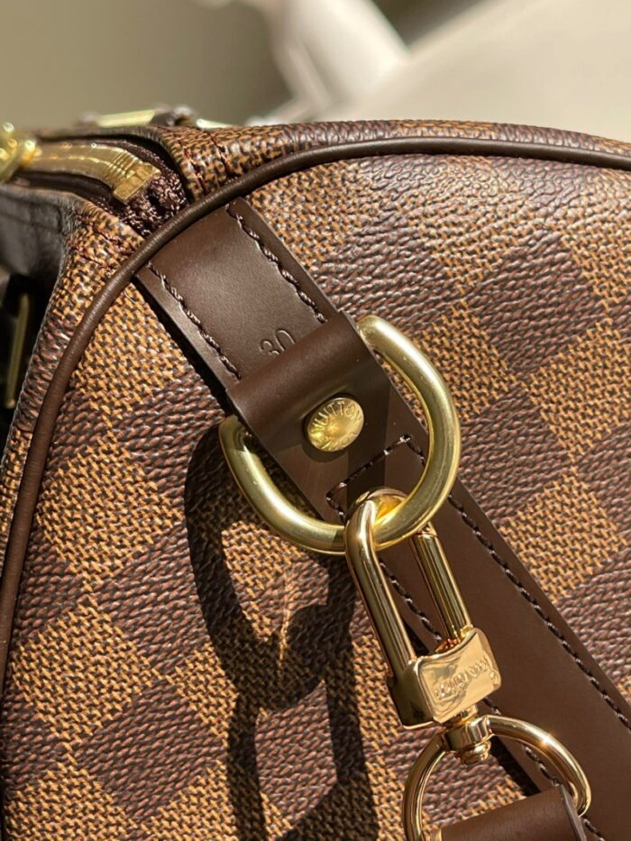 高仿LV Speedy 25 手袋（配肩带）DaEbene 涂层帆布枕头包