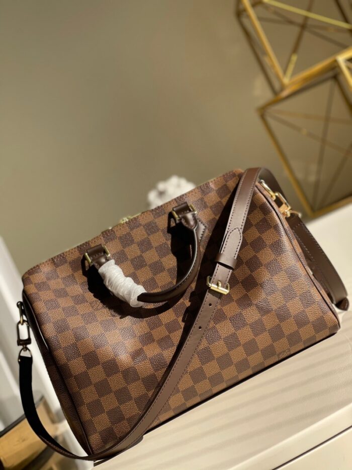 高仿LV Speedy 25 手袋（配肩带）DaEbene 涂层帆布枕头包