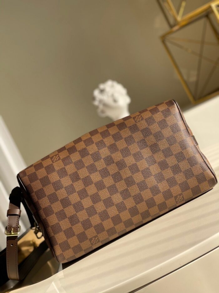 高仿LV Speedy 25 手袋（配肩带）DaEbene 涂层帆布枕头包