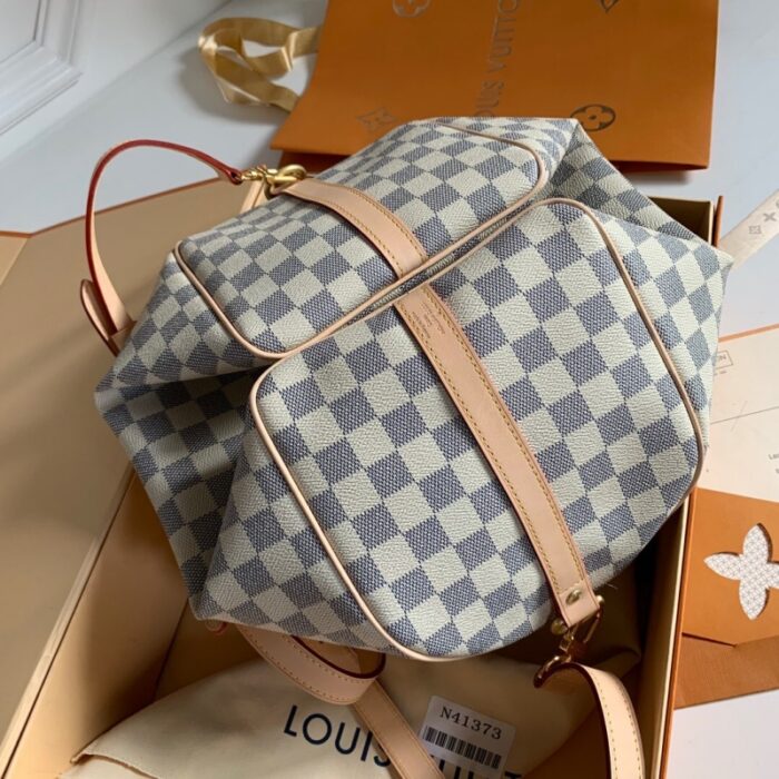 高仿LV Speedy 30 手袋（配肩带）DaAzur 涂层帆布枕头包
